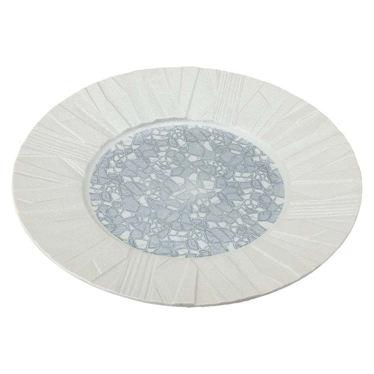 刷毛目粉引 六兵衛4.0皿 - すべての商品 - 食器 HatsuZan Online Shop